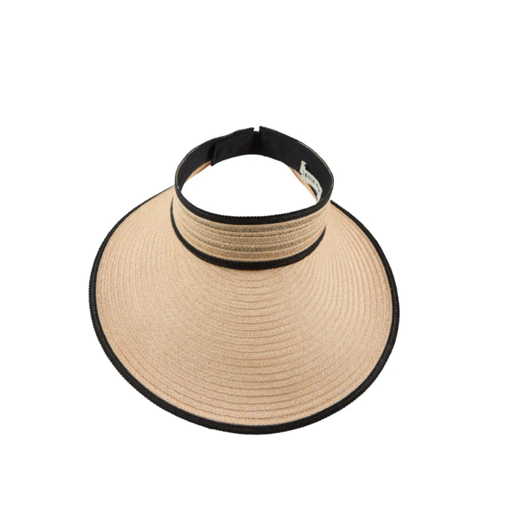 Trixie Hat in Camel and Black, from Eugenia Kim