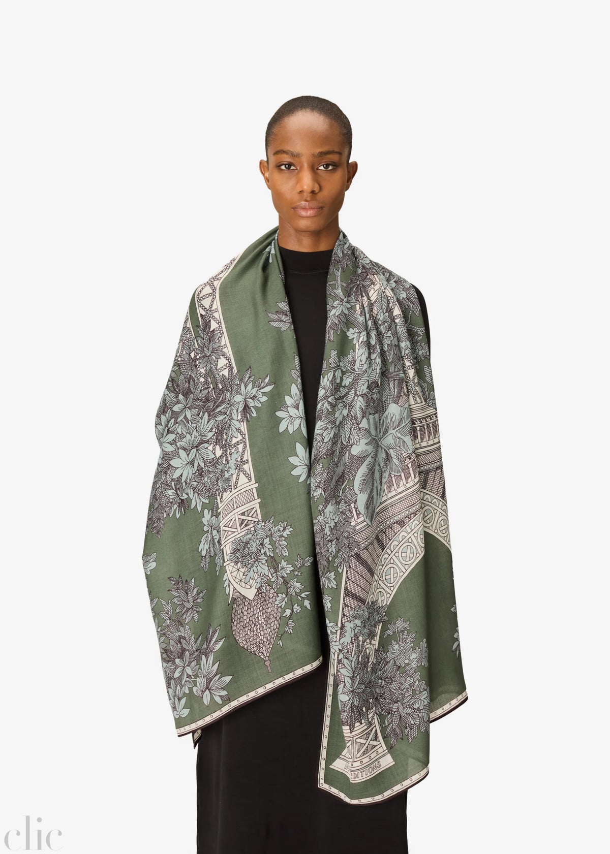 1889 Scarf in Khaki, from Inoui Editions