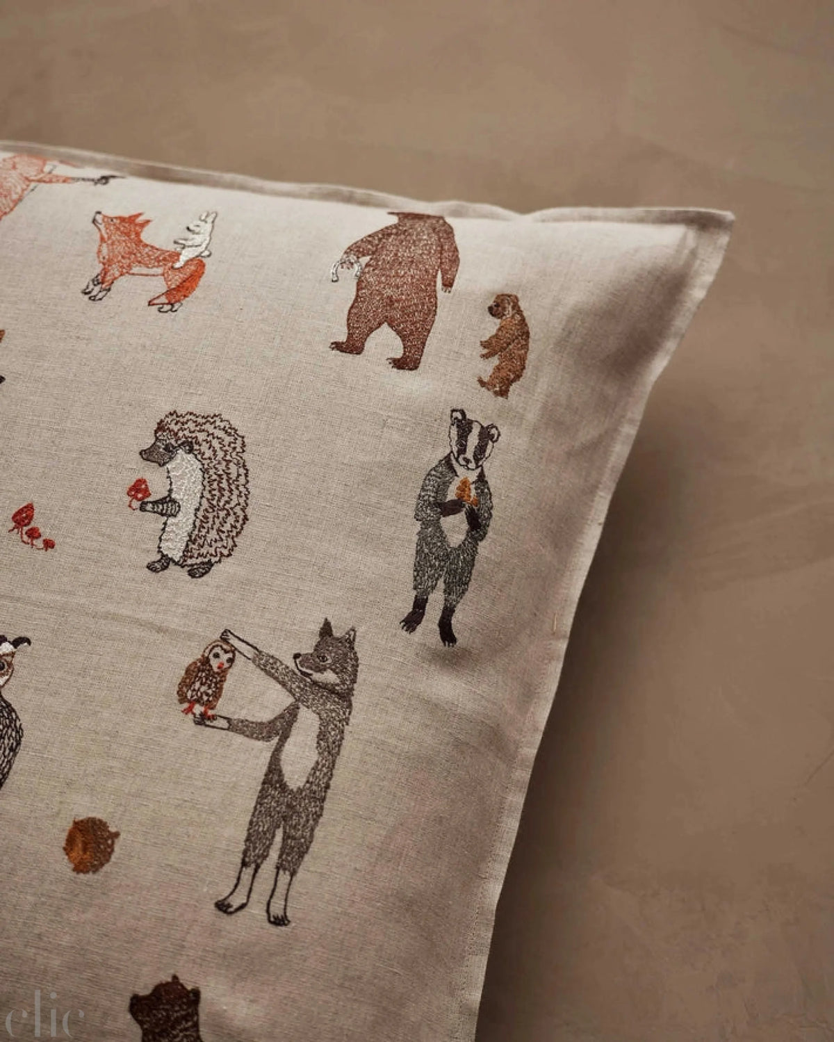 Woodland Friends Pillow, from Coral & Tusk