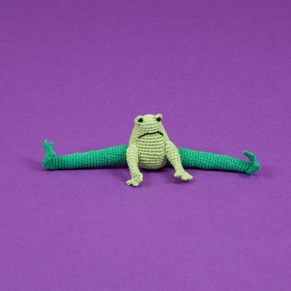 Hand Crochet Frog, from Ware of the Dog