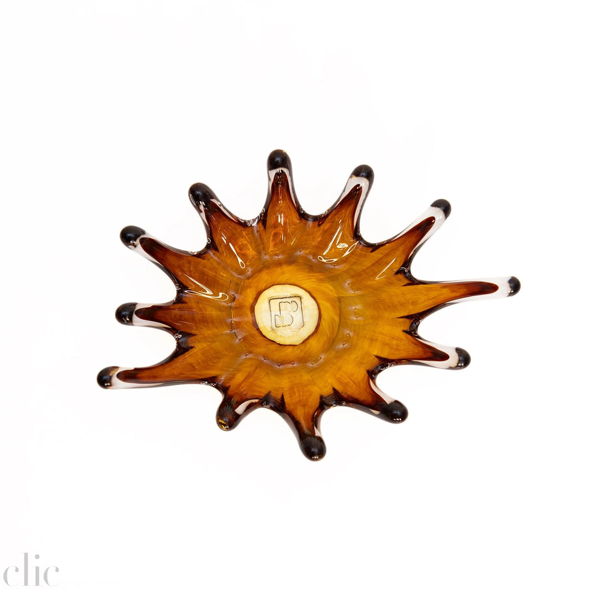Sunburst Dish in Amber