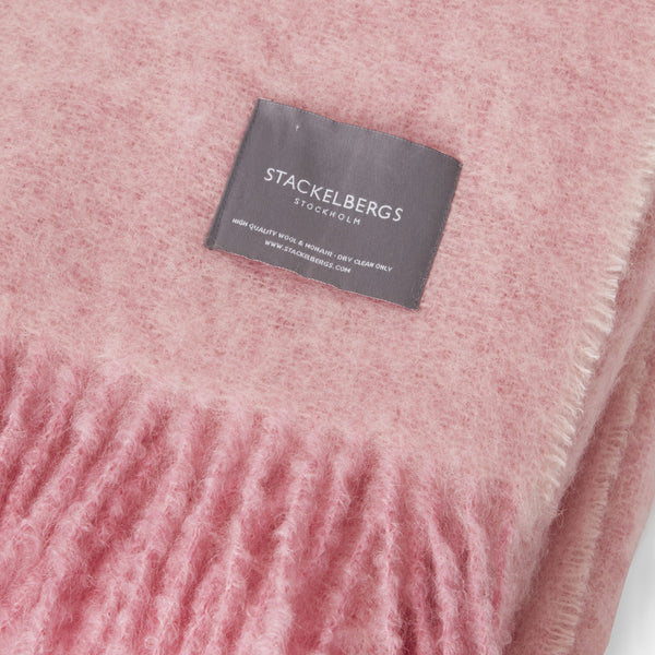 Mohair Blanket in Pelagon and Pink, from Stackelbergs