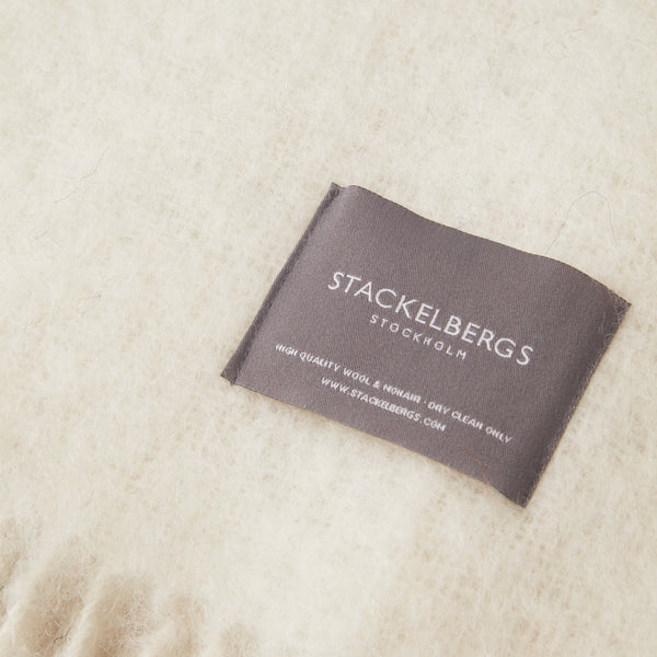 Mohair Blanket in Bright White, from Stackelbergs