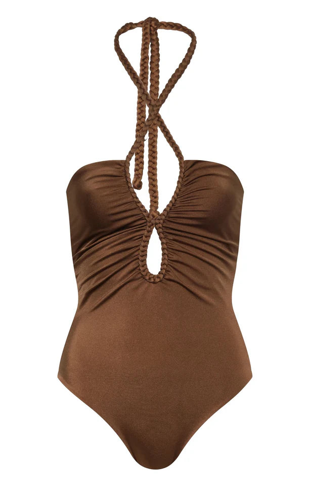 Saint Tropez One Piece in Brown, from Juan D Dios