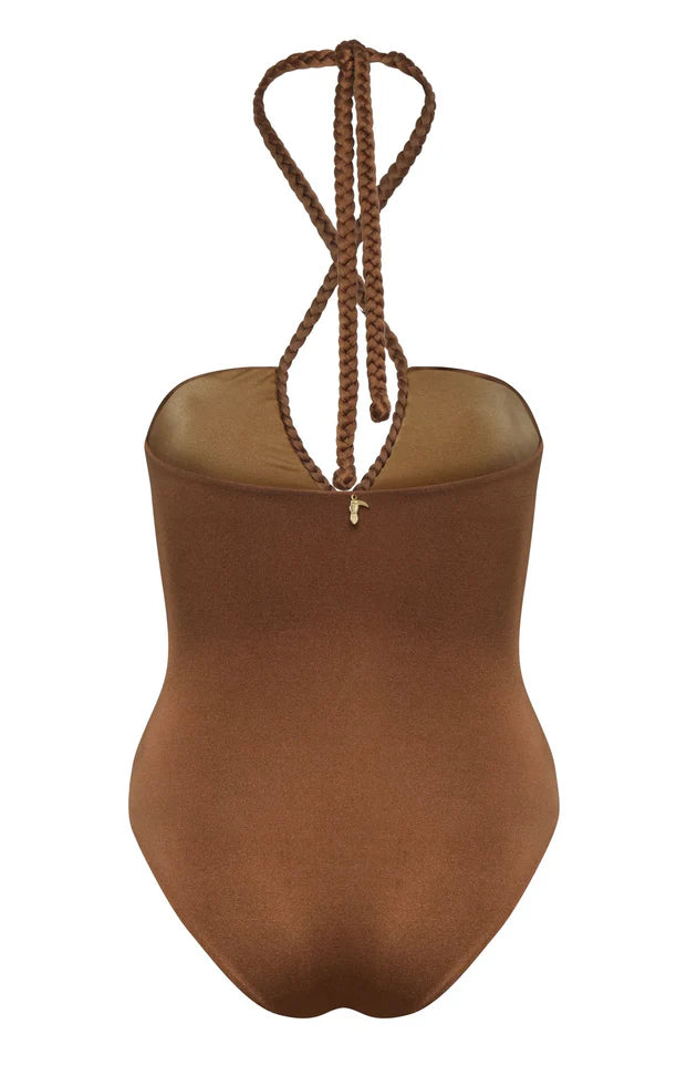 Saint Tropez One Piece in Brown, from Juan D Dios