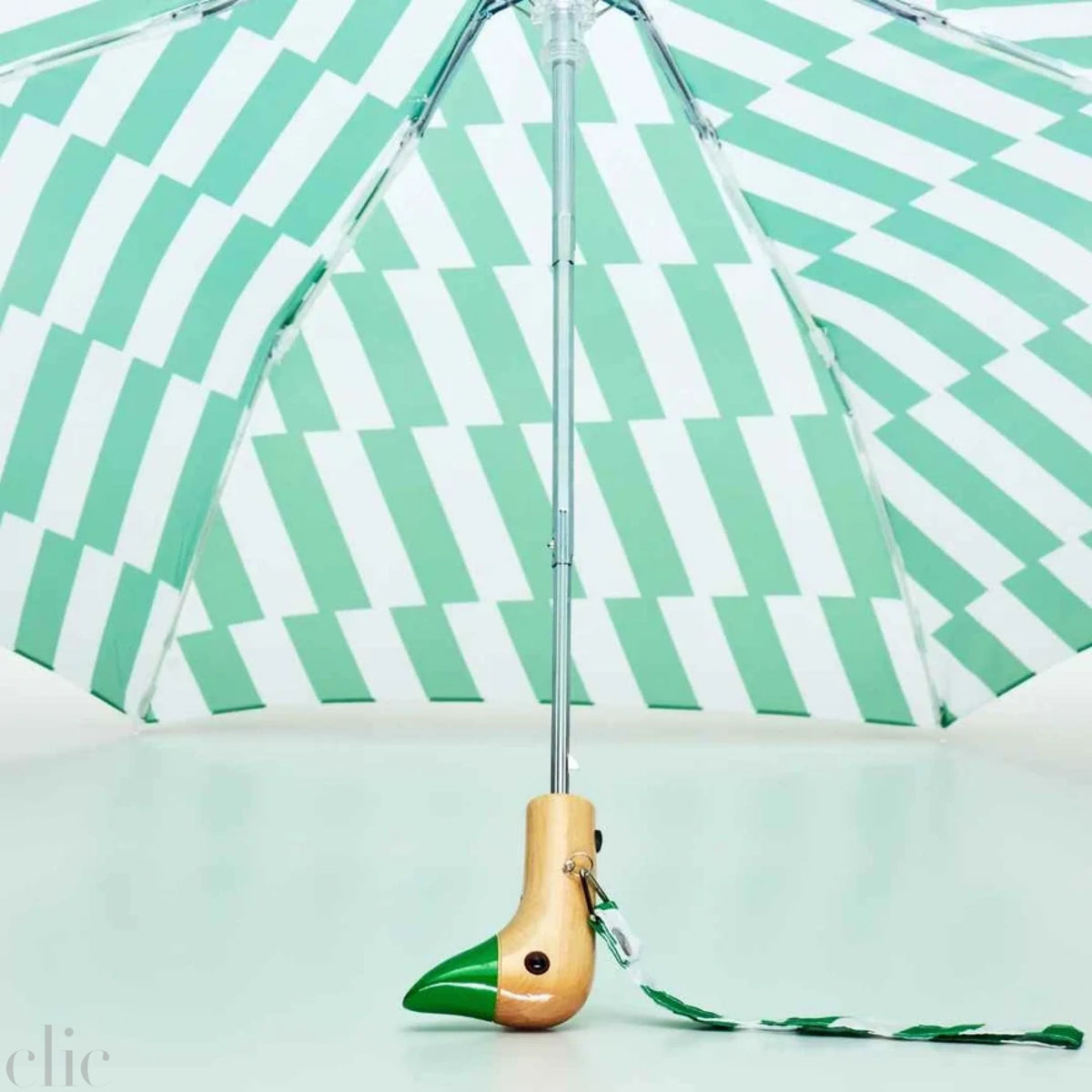 Compact Umbrella in Kelly Bars, from Original Duckhead