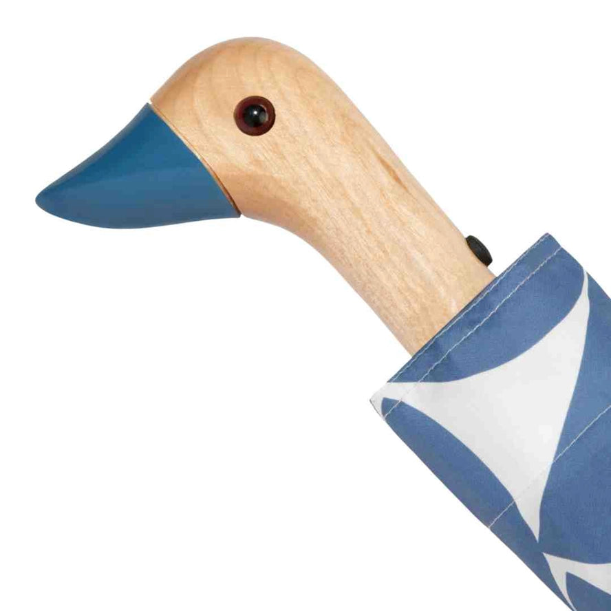 Compact Moon Pattern Umbrella in Denim Blue, from Original Duckhead
