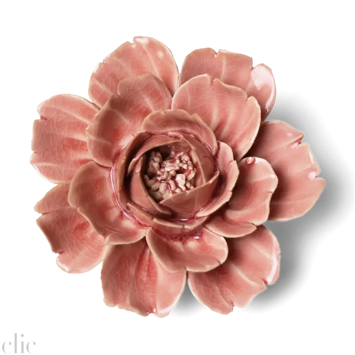 Ceramic Rose in Champagne Pink
