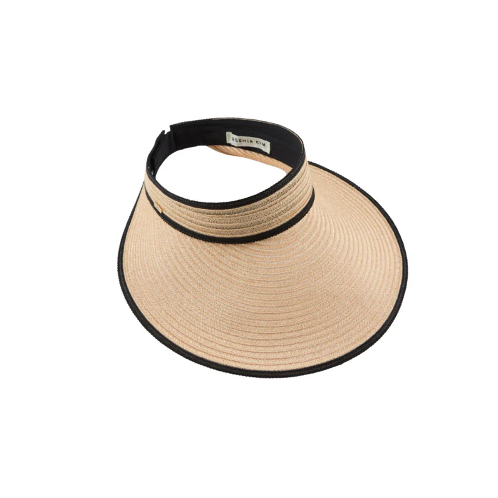 Trixie Hat in Camel and Black, from Eugenia Kim