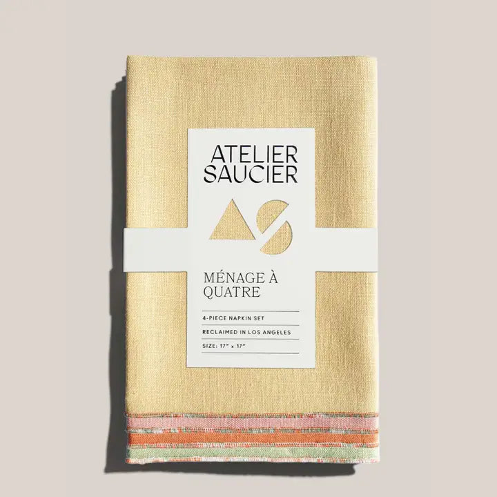 Set of 4 Napkins in Santa Fe, from Atelier Saucier