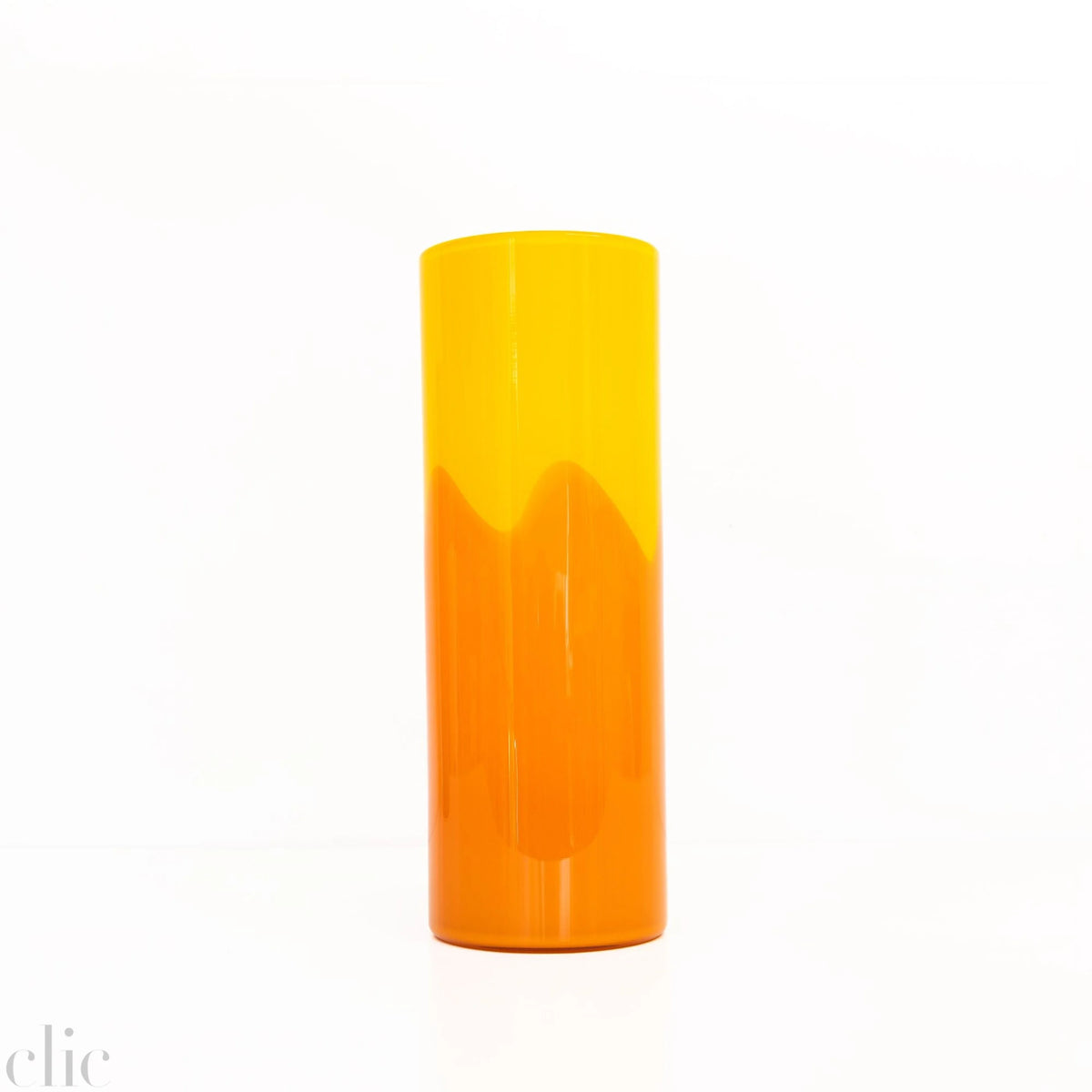 Tall Drip Vase in Mango and Tangerine