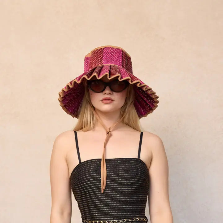 Island Capri Maxi Hat in Caramel, from Lorna Murray