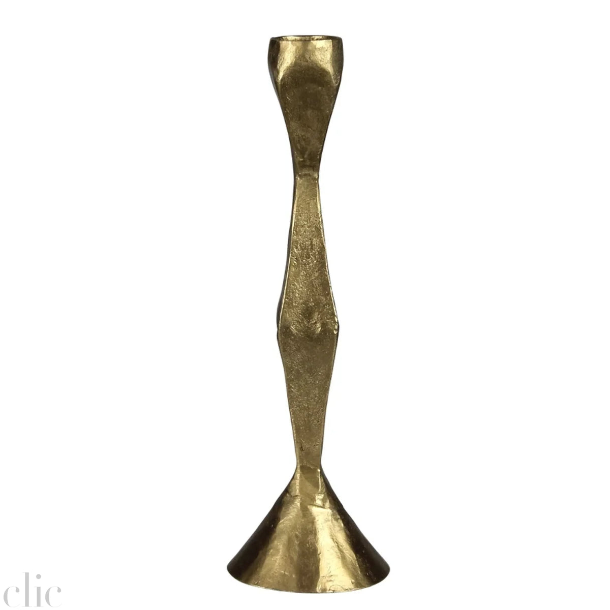 Venus Taper Candle Holder in Brass, from HomArt