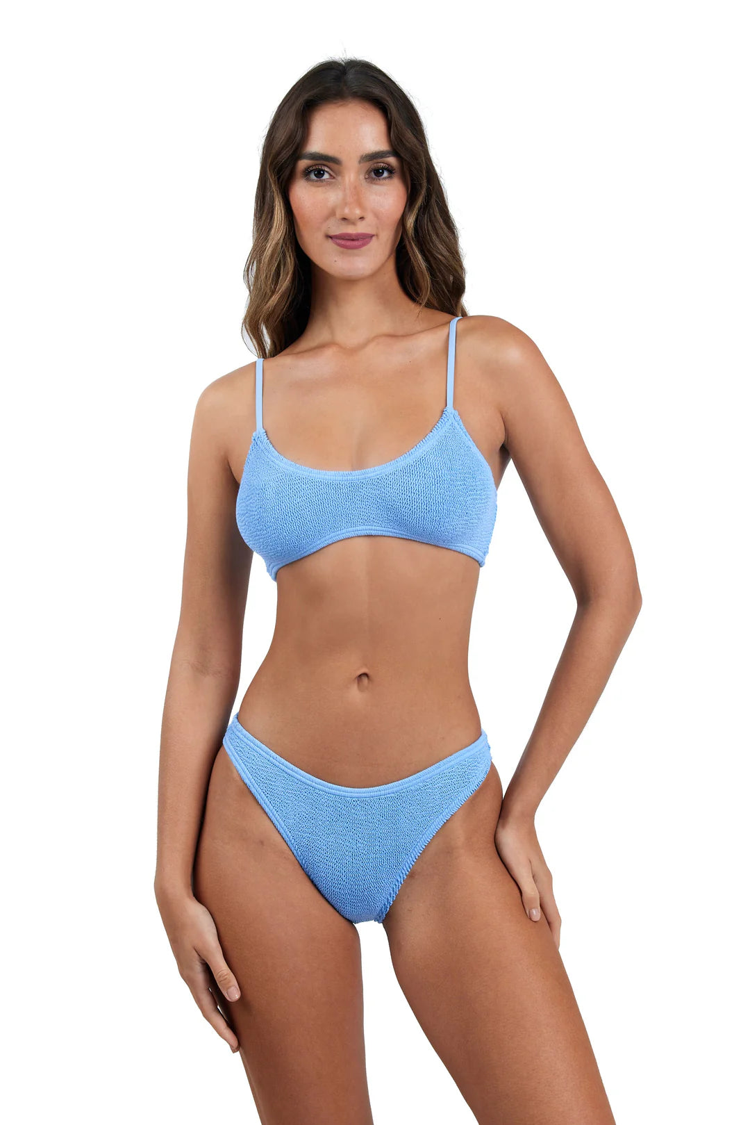 Maldives Spaghetti Straps Bikini Top in Serenity, from Love & Bikinis