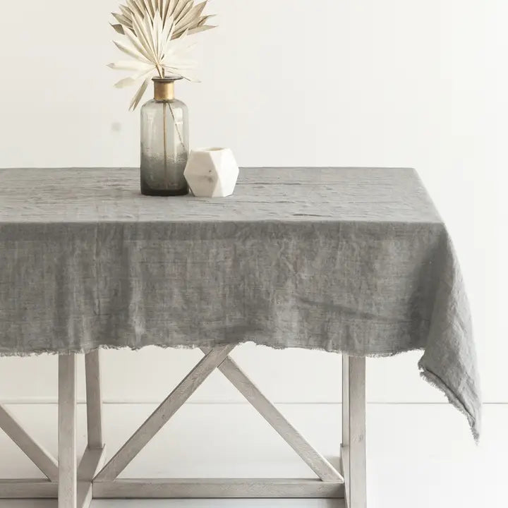 Stonewash Tablecloth in Oyster, from Creative Women