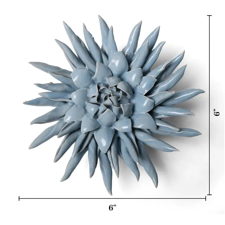Ceramic Flower in Blue, from Chive