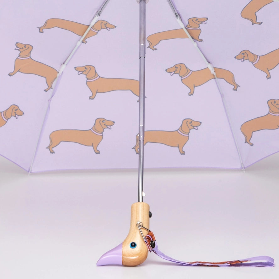Compact Dachshund Umbrella in Purple, from Origincal Duckhead