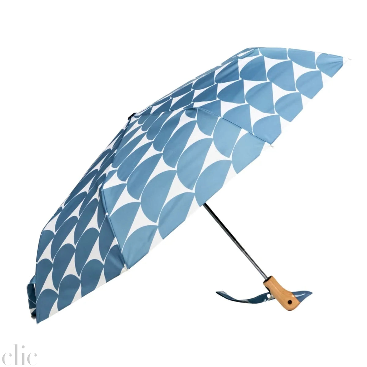 Compact Moon Pattern Umbrella in Denim Blue, from Original Duckhead