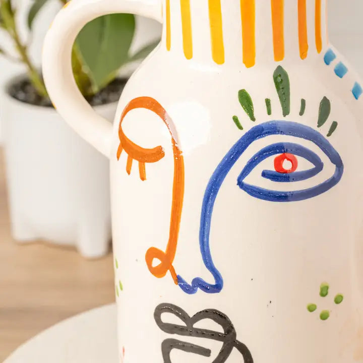 Moroccan Visage Vase, from Verve Culture
