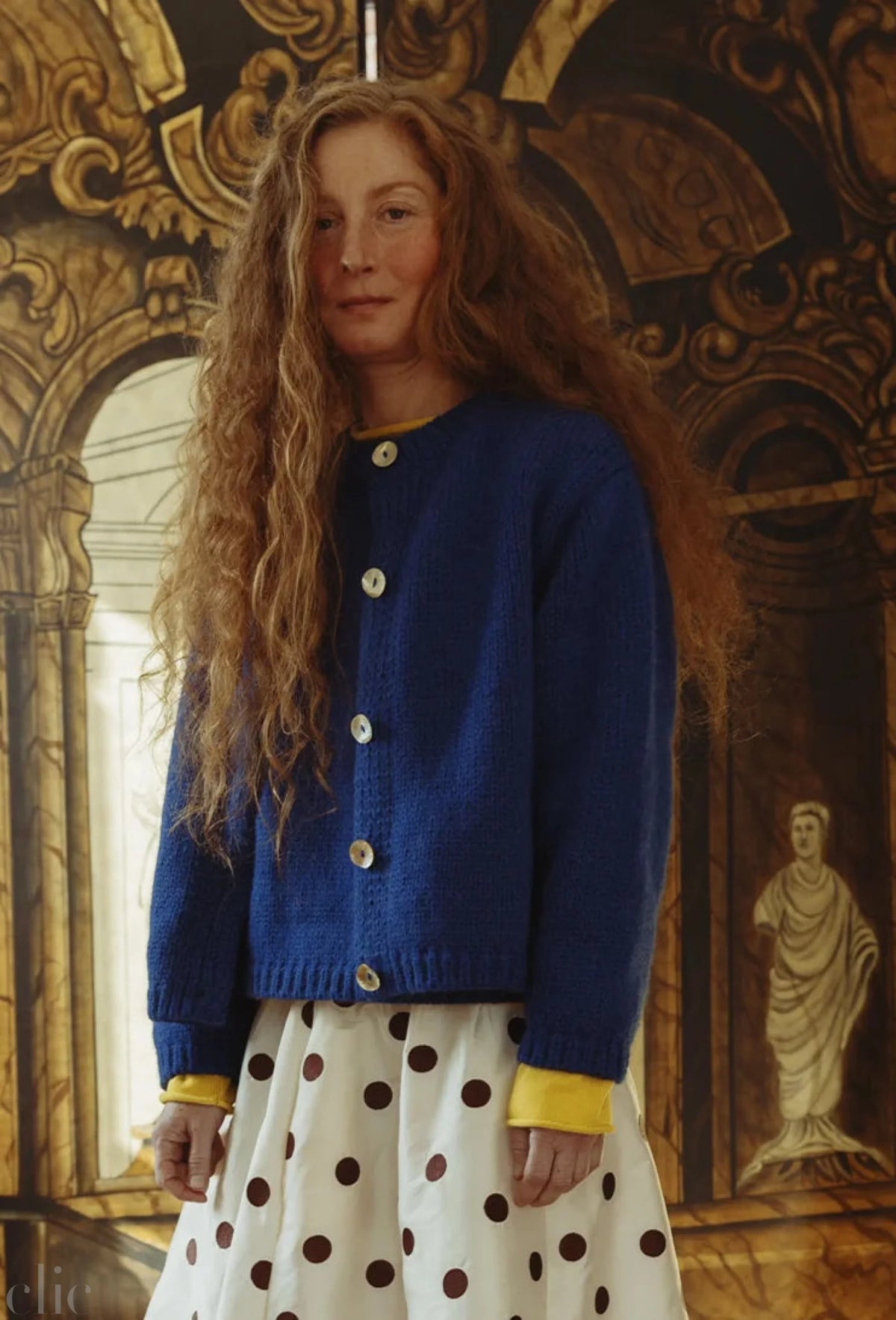 Sheba Cardigan in Cobalt, from Nikki Chasin