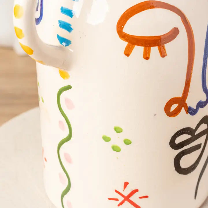 Moroccan Visage Vase, from Verve Culture