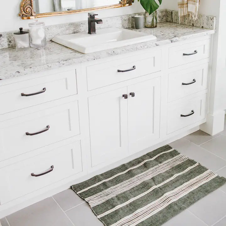 Aden Cotton Bath in Grey and Natural, from Creative Women
