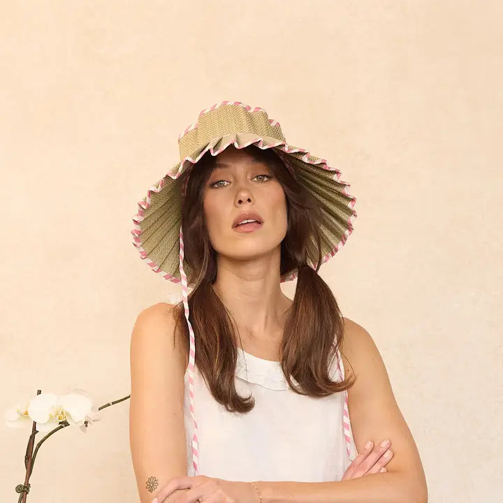 Luxe Capri Maxi Hat in Summer Voyage, from Lorna Murray