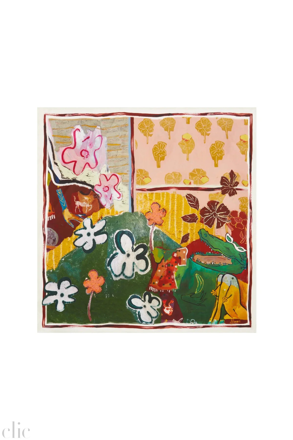 Mlak Silk Scarf, from Alemais