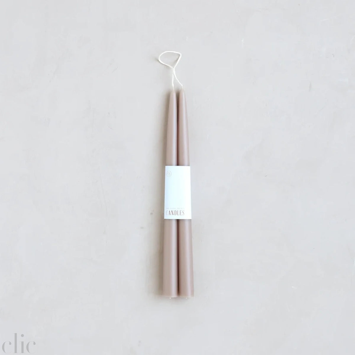 Original Dip Taper Candles in Greige, from The Floral Society
