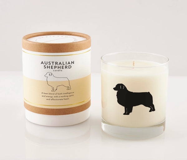Australian Shepherd Dog Breed Candle, from Scripted Fragrance