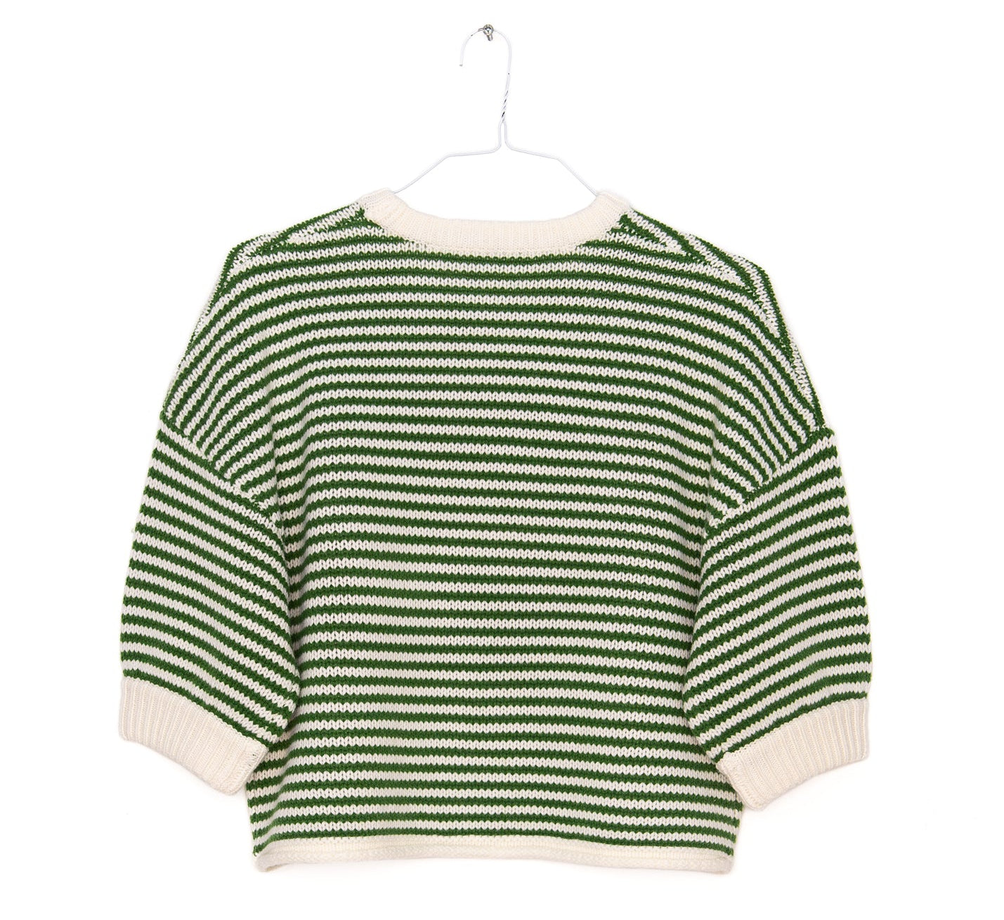 Stripe Sweater in Green and Ivory, from Secular