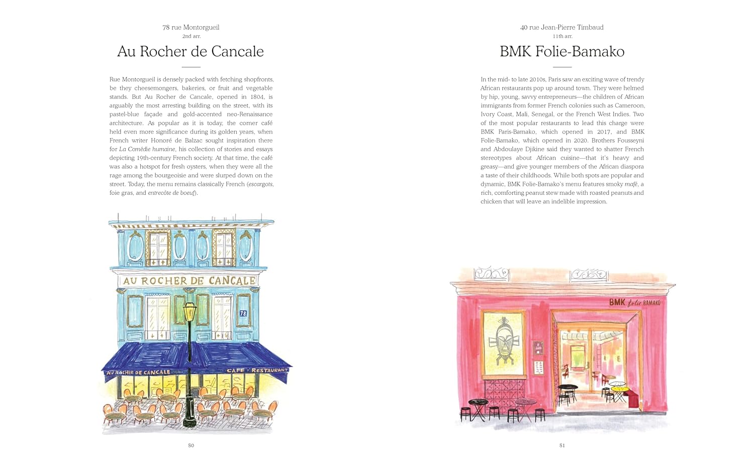 Paris Shopfronts: Illustrations of the City's Best-Loved Boutiques, Brasseries, Bars, and More