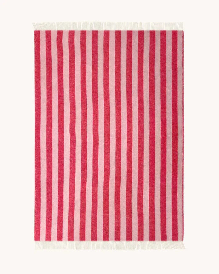 Candy Wrap Blanket in Pink and Cherry, from Maison Deux