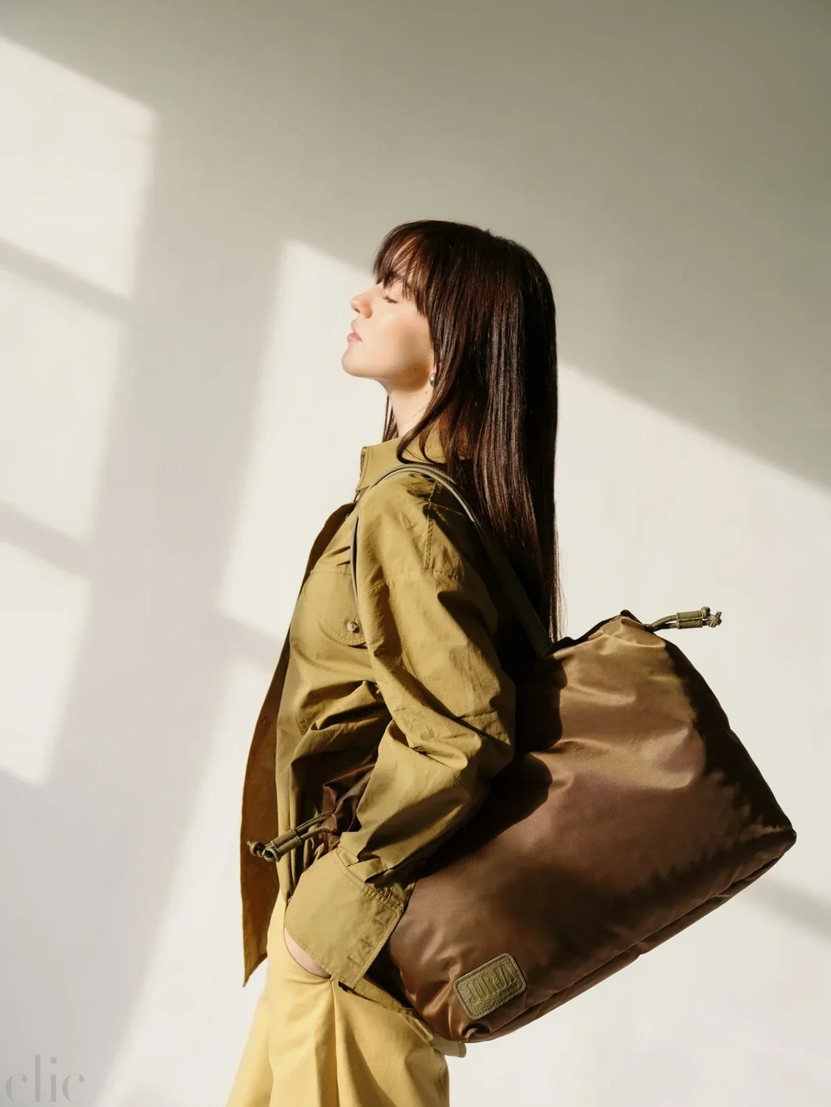 Puffy Tote in Hazel, from Jorja