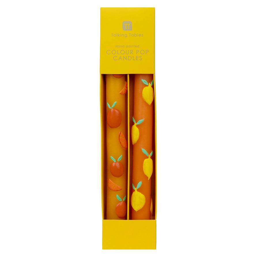 Dinner Candles in Citrus, from Talking Tables