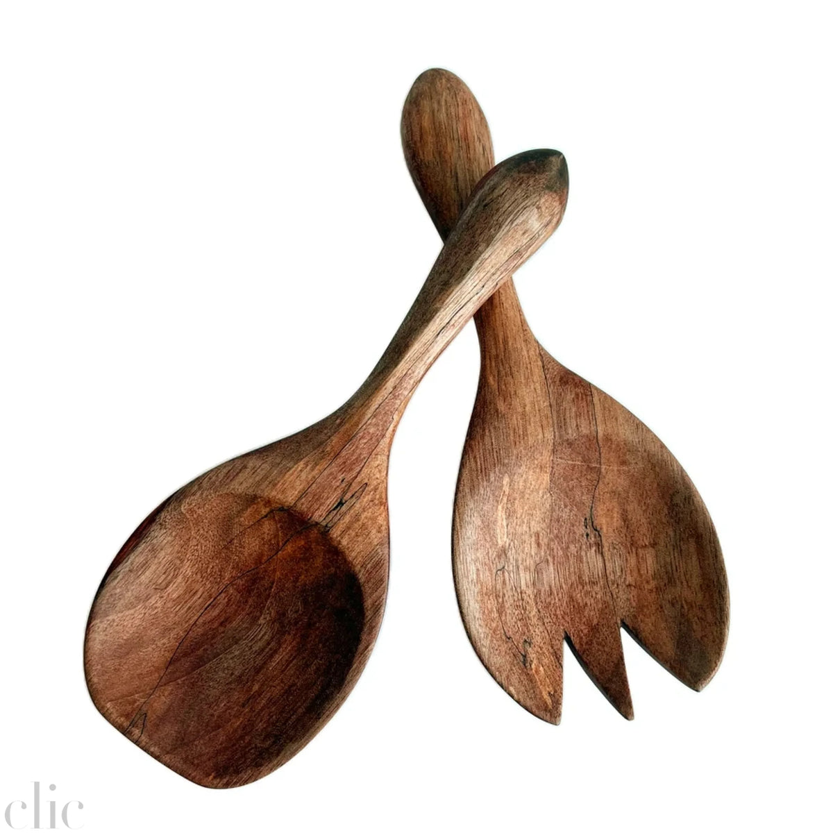 Peruvian Wooden Salad server Set