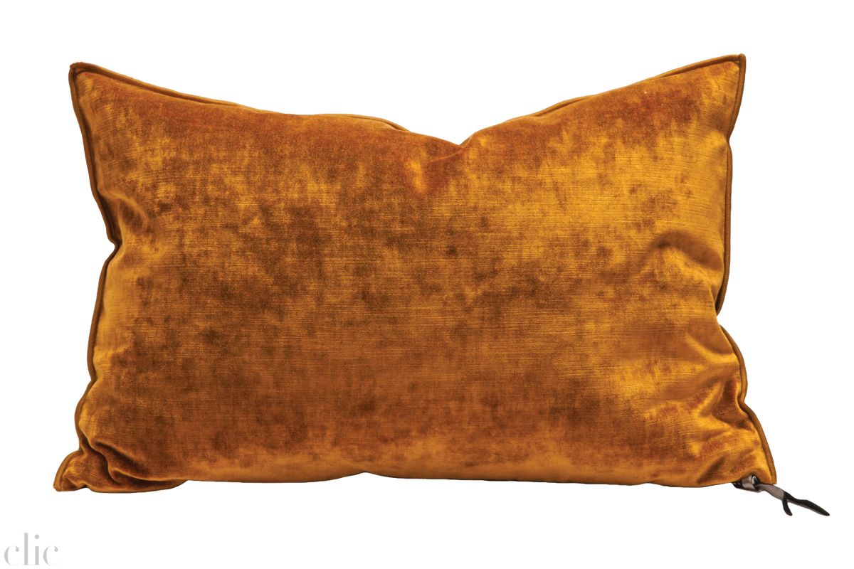 Velvet Pillow 16x24 Ambre, from Maison De Vacances