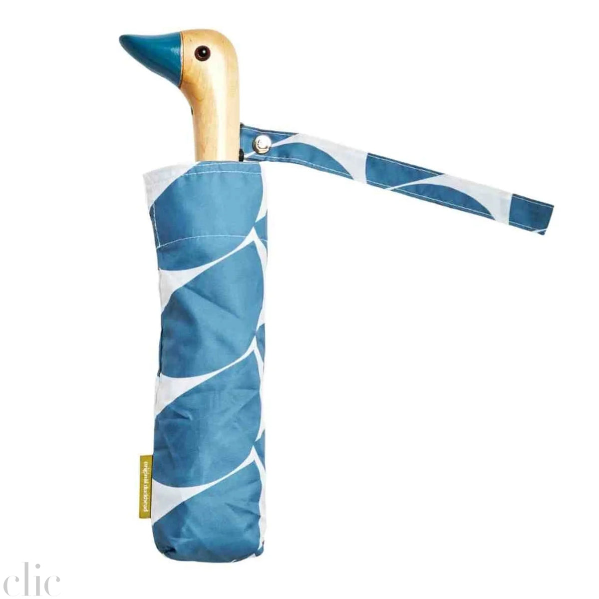 Compact Moon Pattern Umbrella in Denim Blue, from Original Duckhead