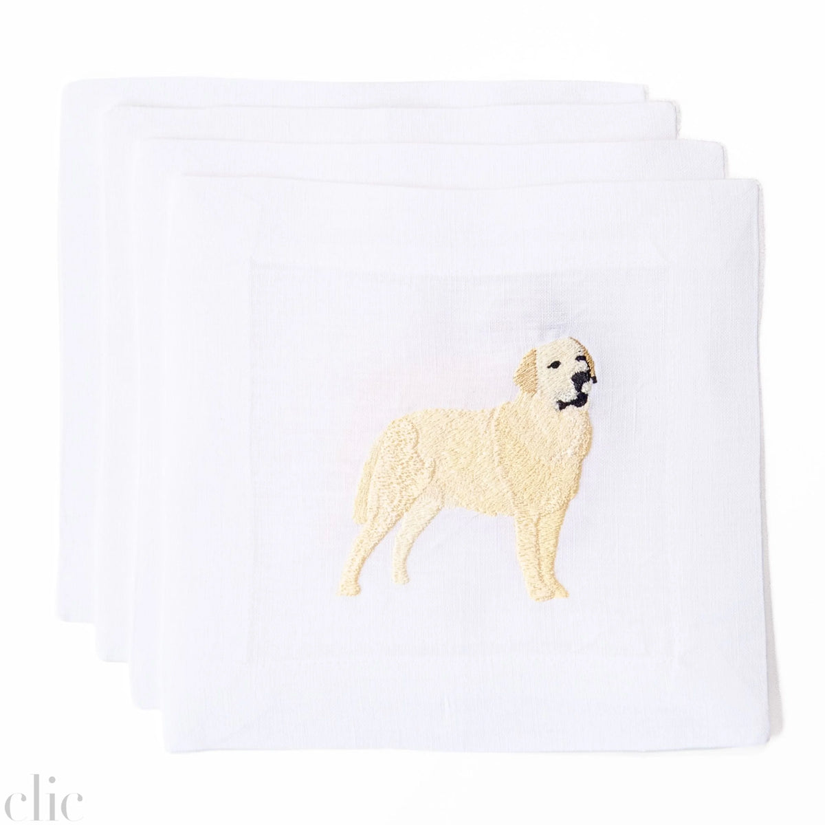 Yellow Lab Cocktail Napkins, from Lettermade