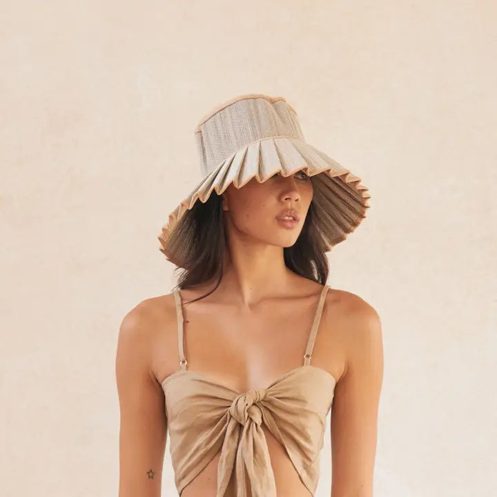 Capri Maxi Hat in Sandrift, from Lorna Murray