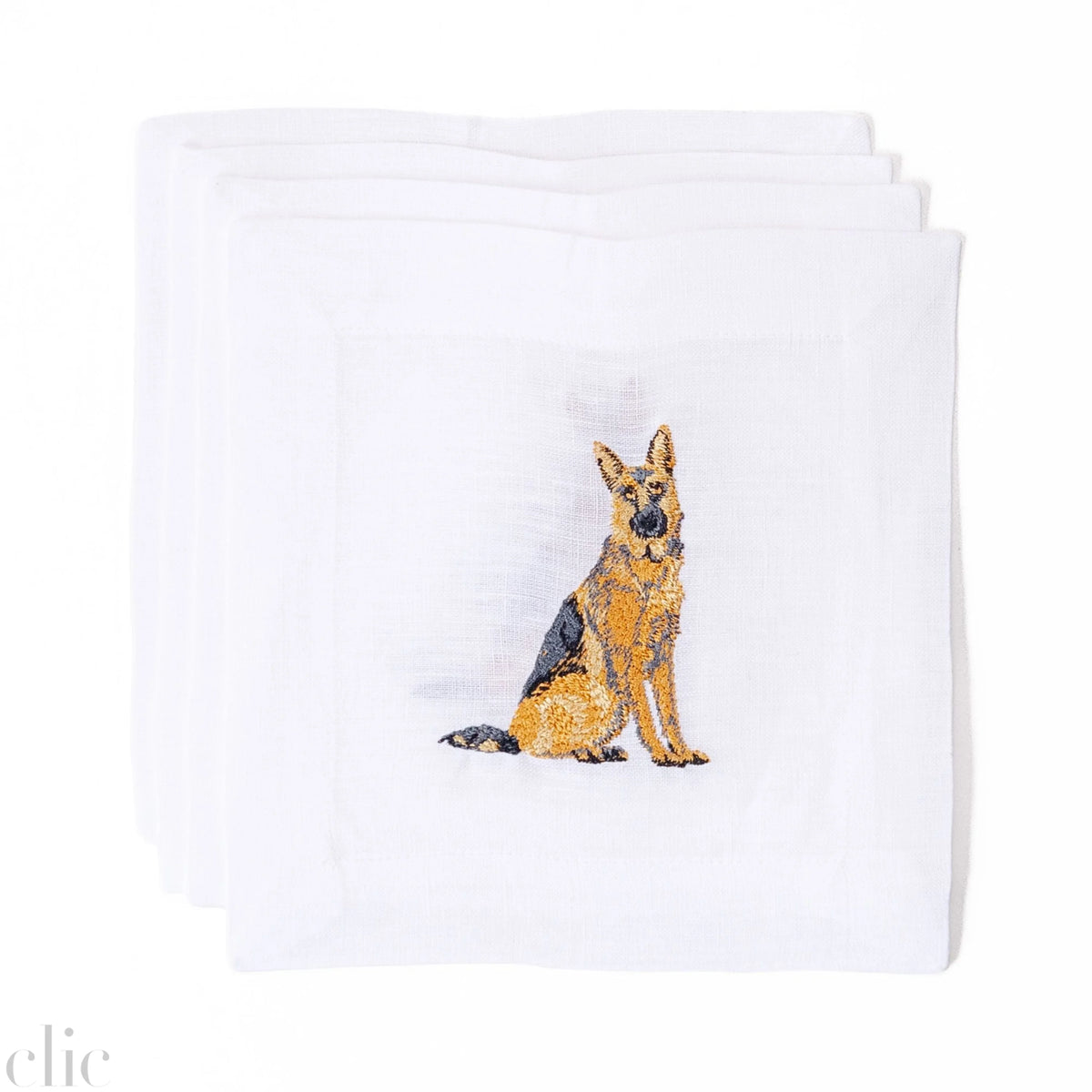 German Shepherd Cocktail Napkins, from Lettermade