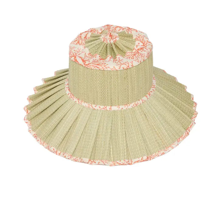 Luxe Capri Maxi Hat in Coral, from Lorna Murray