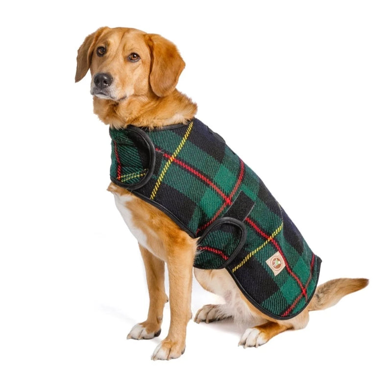 Navy Tartan Dog Blanket Coat, from Chilly Dog