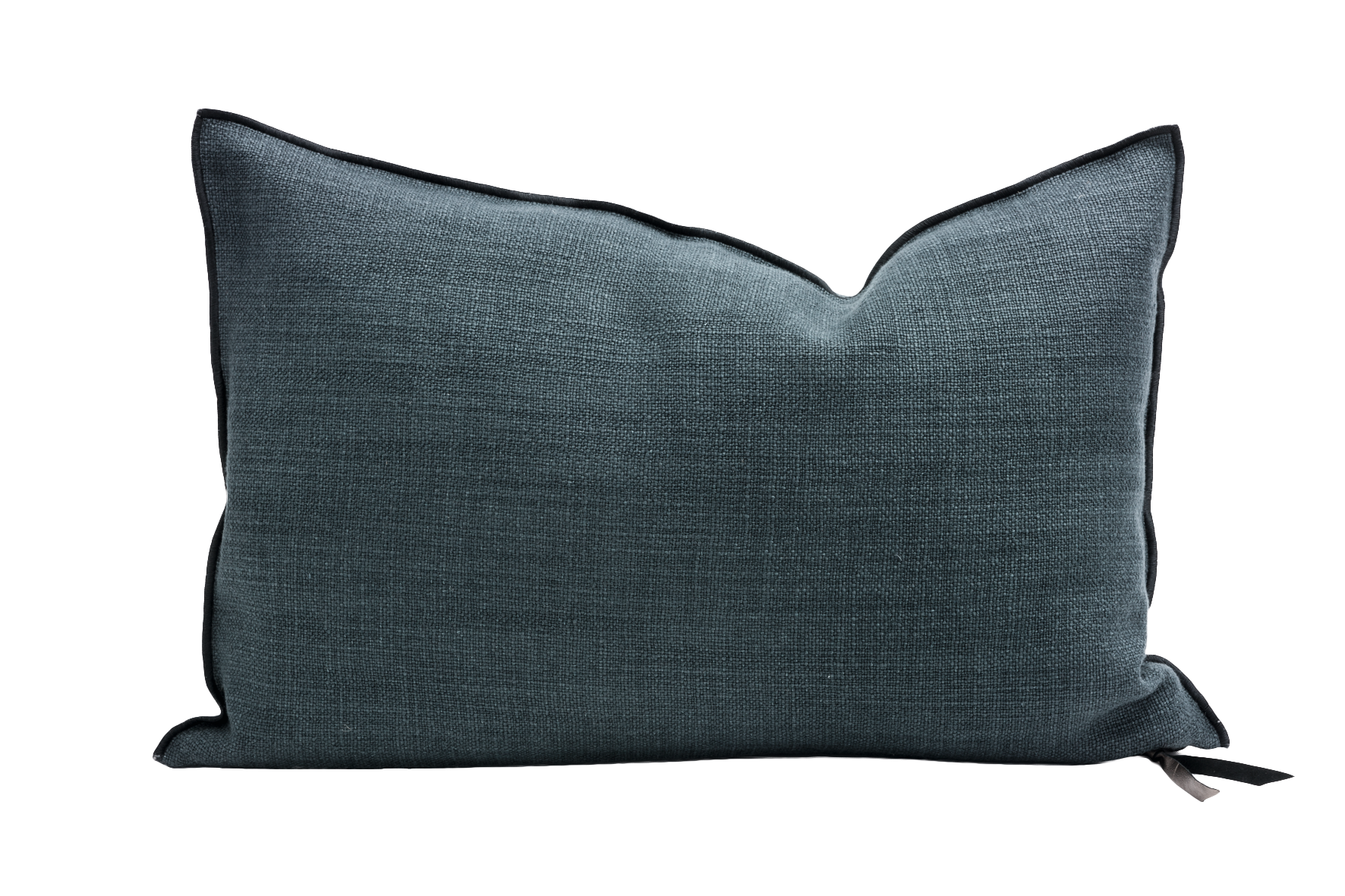 Vintage Canvas Linen Petrole Pillow 16x24, from Maison de Vacances