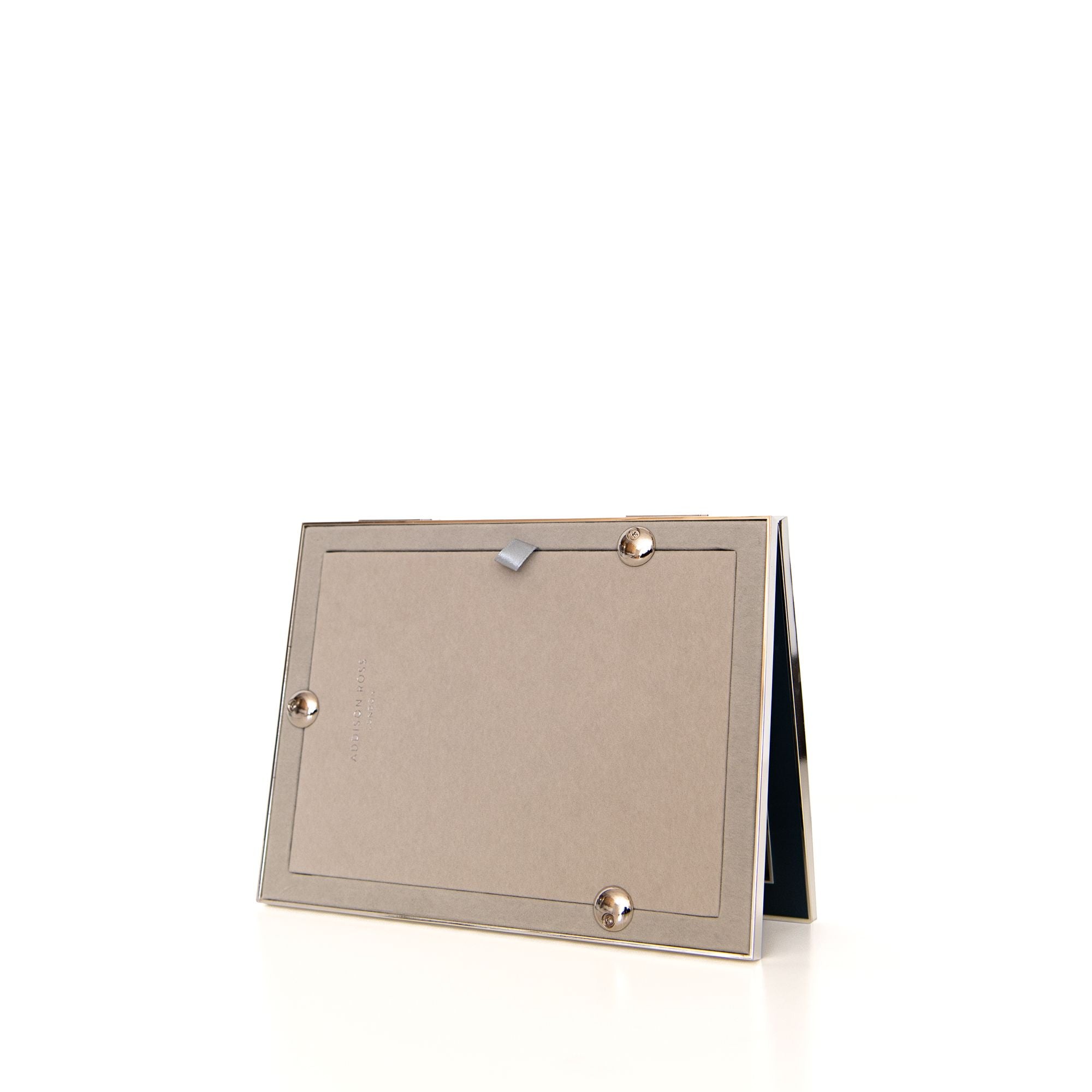 Double Enamel Frame in Silver and Denim, from Addison Ross