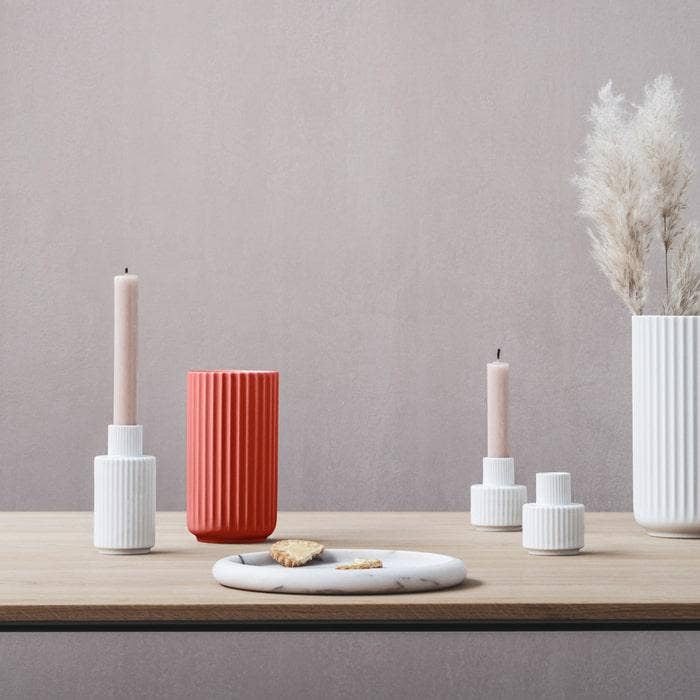 Lyngby Vase 6.1" in Red, from Lyngby Porcelaen