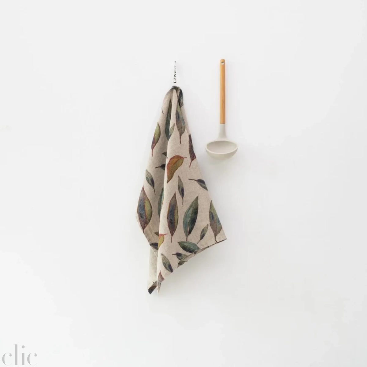 Golden Fall Kitchen Towel in Dark Natural Linen, from Linen Tales