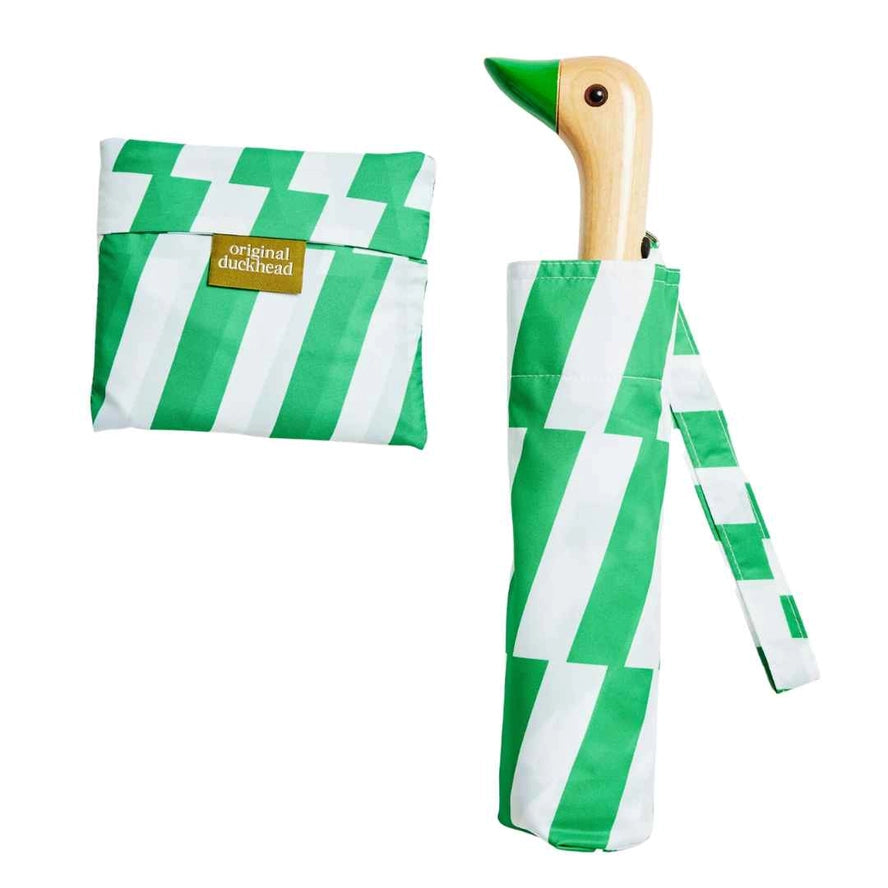 Compact Umbrella in Kelly Bars, from Original Duckhead