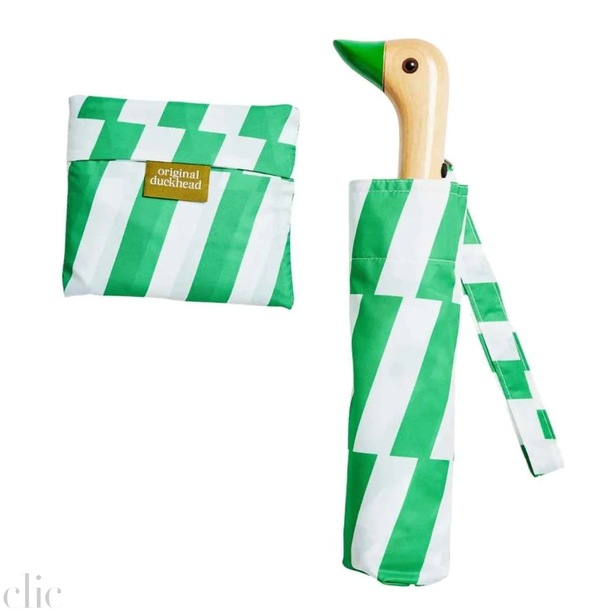 Compact Umbrella in Kelly Bars, from Original Duckhead