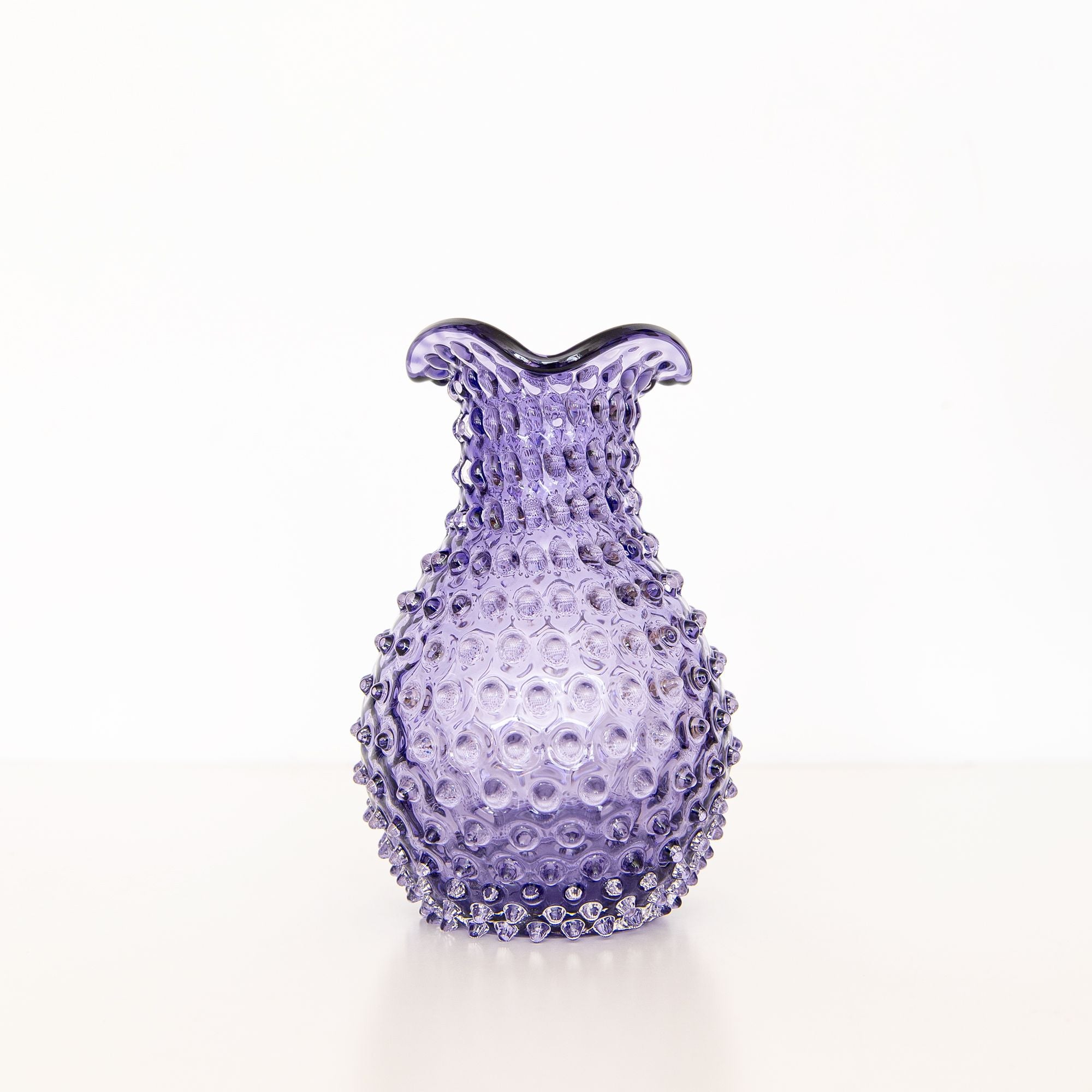 Hobnail Blonde Vase in Indigo, from Anna Von Lipa